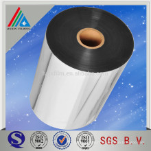 High-barrier Aluminium Vacuum Metallic PET film Nontoxic VMPET pour un emballage souple